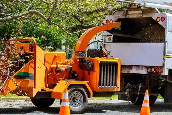 Wood Chipper attached to a box truck