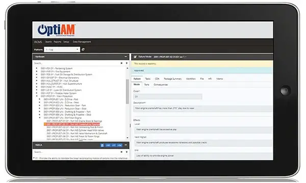 OptiAM RCM Analyzer Interface